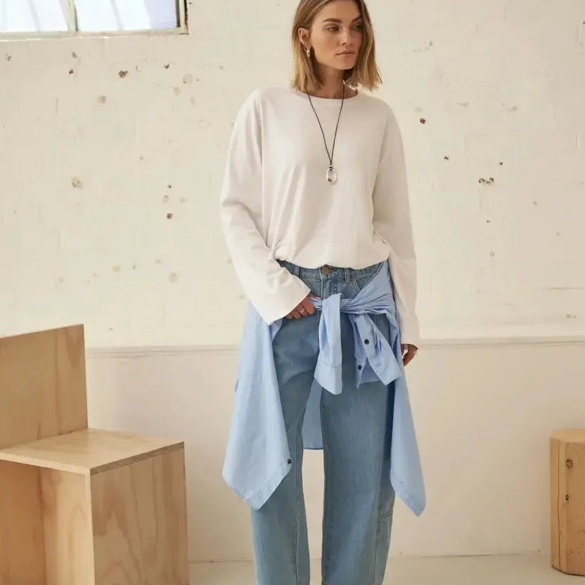 Denim Barrel Jean - Vintage Blue-Ceres Life-Lot 39 Store & Cafe