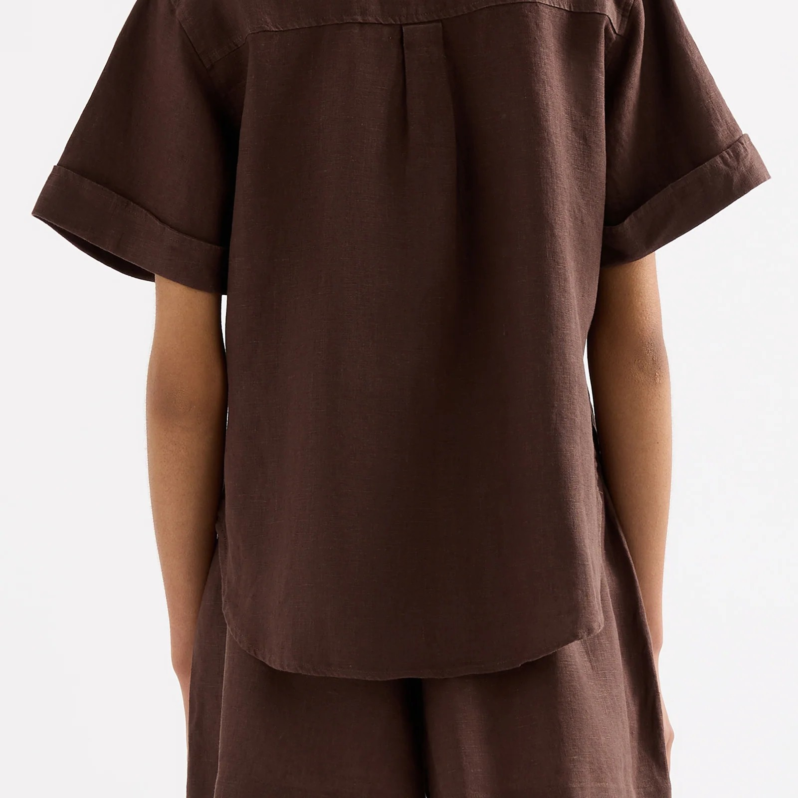 Desi Linen Shirt - Espresso-Nude Lucy-Lot 39 Store & Cafe