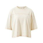 Devon Slouchy Tee - Buff/Red Stitch-Ceres Life-Lot 39 Store & Cafe