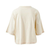 Devon Slouchy Tee - Buff/Red Stitch-Ceres Life-Lot 39 Store & Cafe