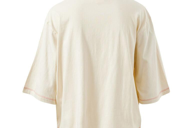 Devon Slouchy Tee - Buff/Red Stitch-Ceres Life-Lot 39 Store & Cafe
