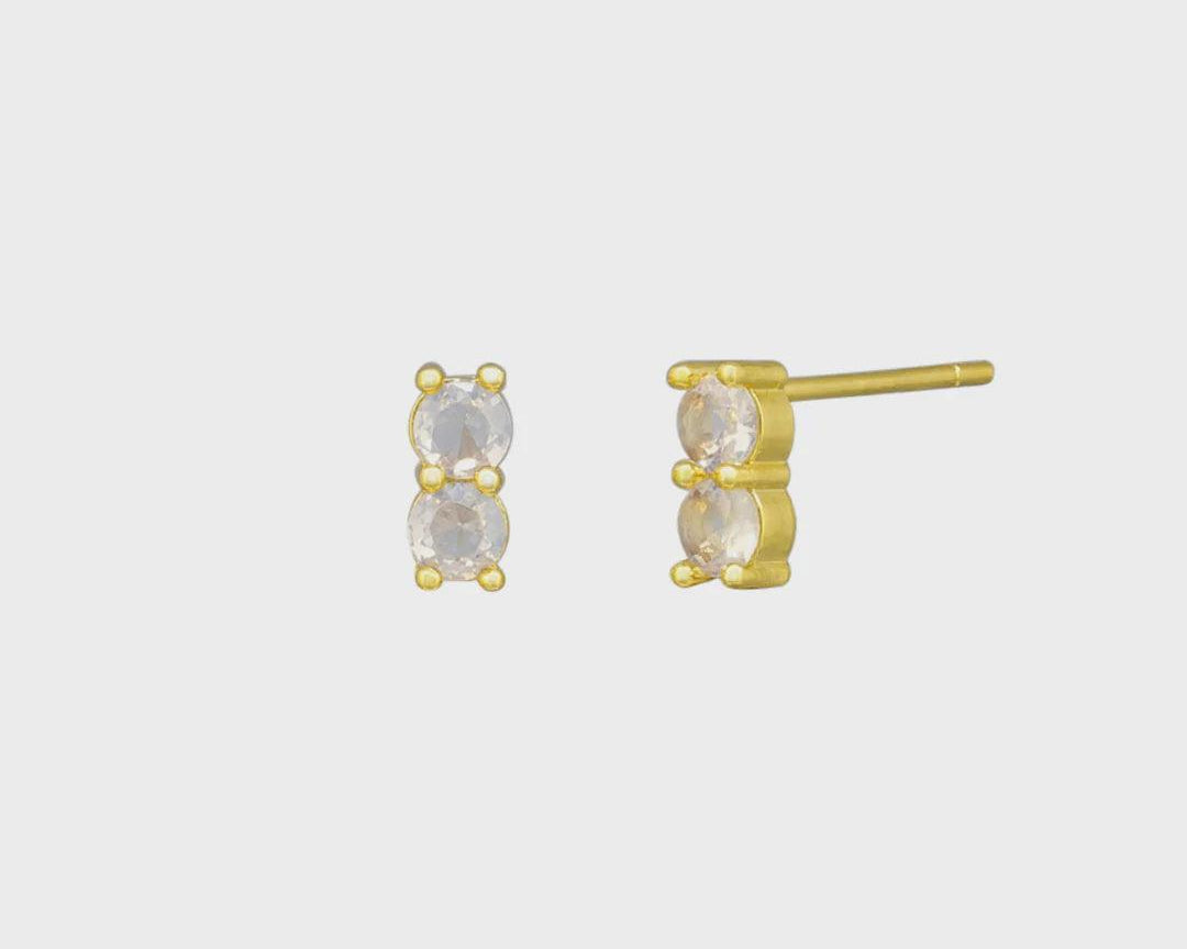 Devon Studs - Clear-Jolie & Deen-Lot 39 Store & Cafe