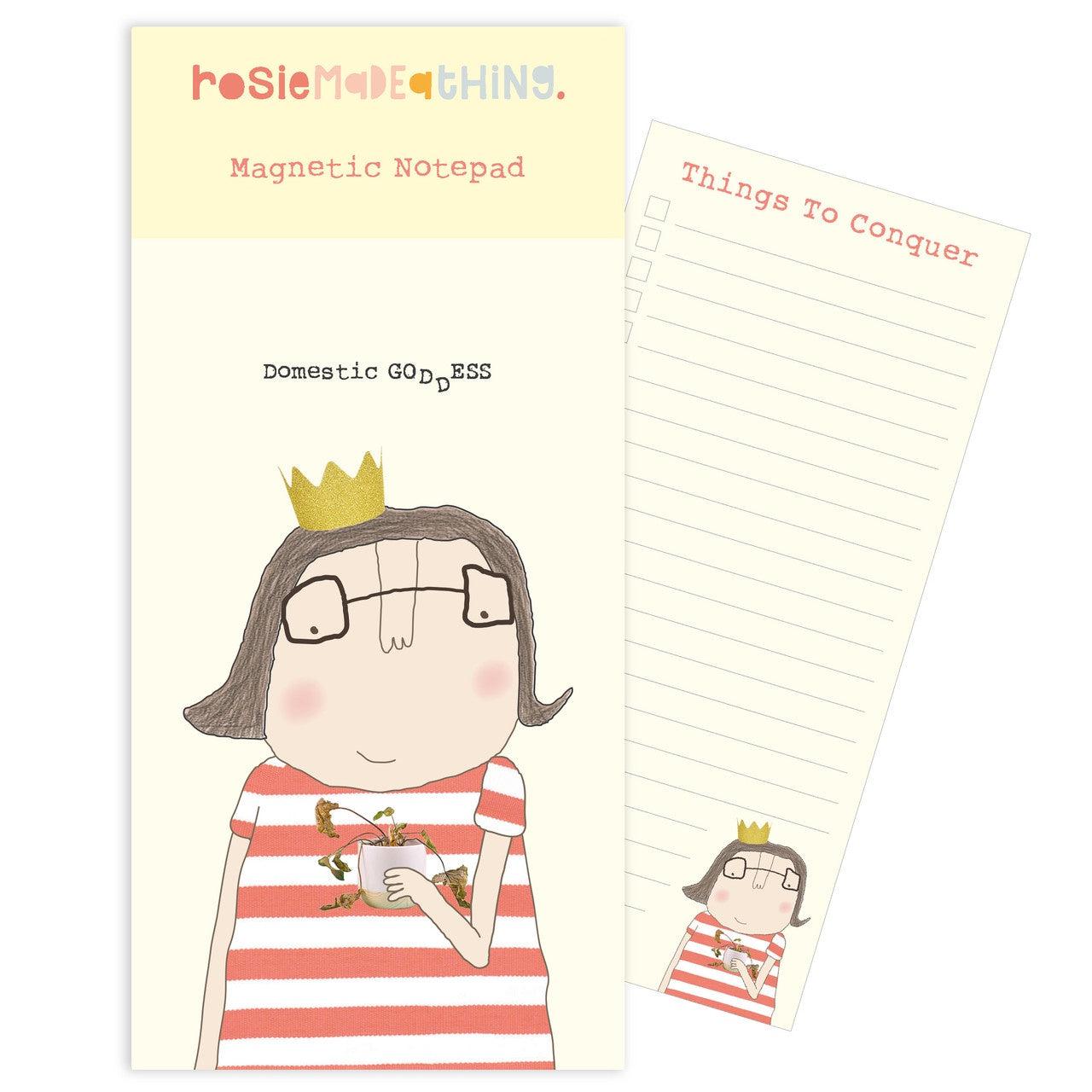 Domestic Goddess Notepad-Rosie Made A Thing-Lot 39 Store & Cafe