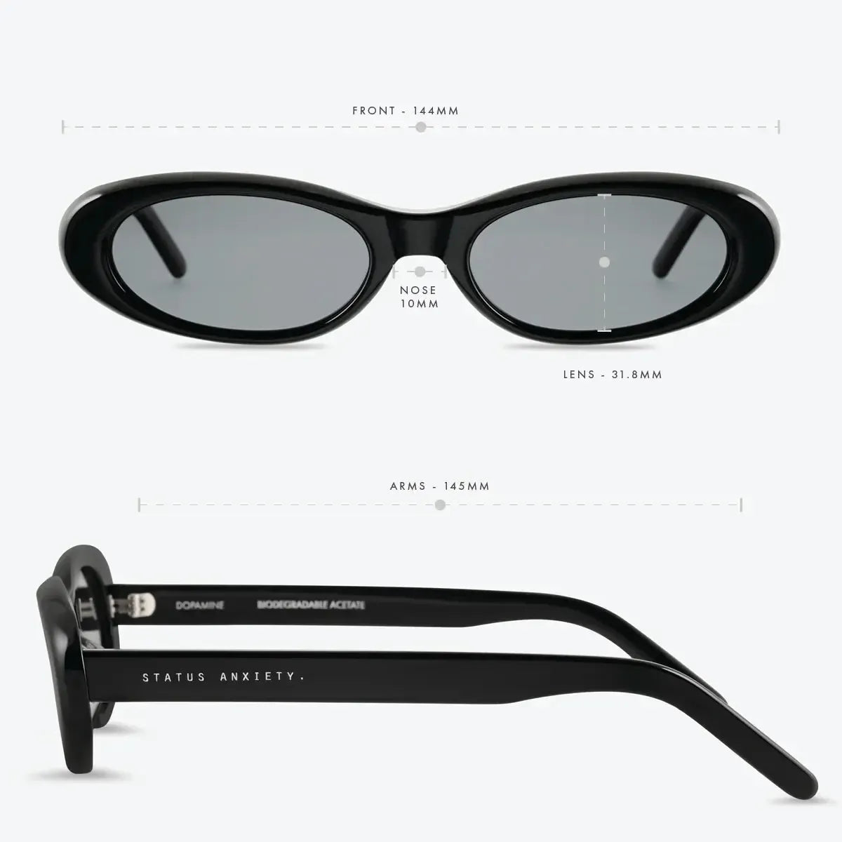 Dopamine Sunglasses - Black-Status Anxiety-Lot 39 Store & Cafe