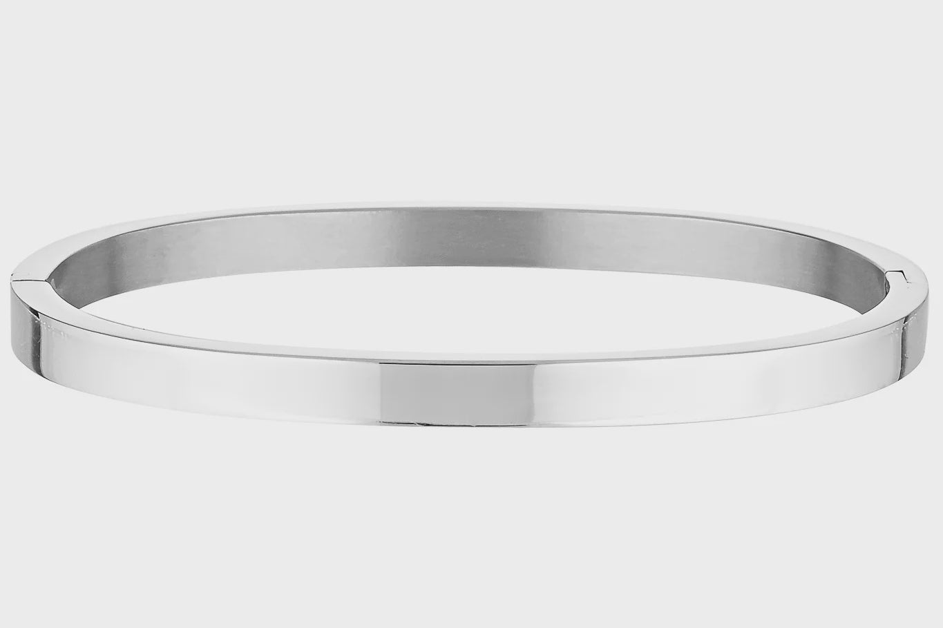 Dylan Bangle Plain - Silver-Porter-Lot 39 Store & Cafe