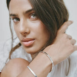 Dylan Bangle Plain - Silver-Porter-Lot 39 Store & Cafe