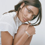 Dylan Bangle Plain - Silver-Porter-Lot 39 Store & Cafe