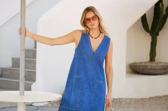 Emme Shift Dress - Fresh Indigo-Ceres Life-Lot 39 Store & Cafe