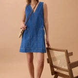 Emme Shift Dress - Fresh Indigo-Ceres Life-Lot 39 Store & Cafe