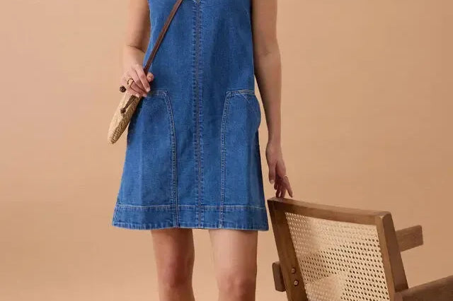 Emme Shift Dress - Fresh Indigo-Ceres Life-Lot 39 Store & Cafe