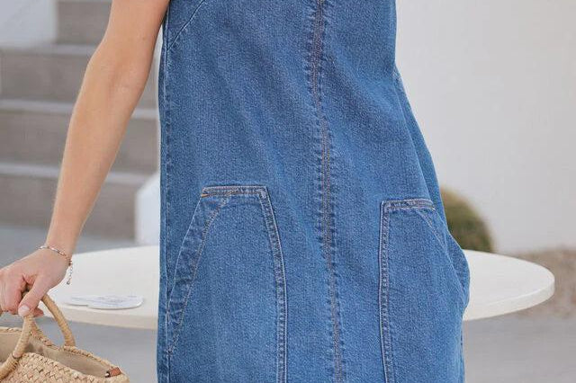 Emme Shift Dress - Fresh Indigo-Ceres Life-Lot 39 Store & Cafe