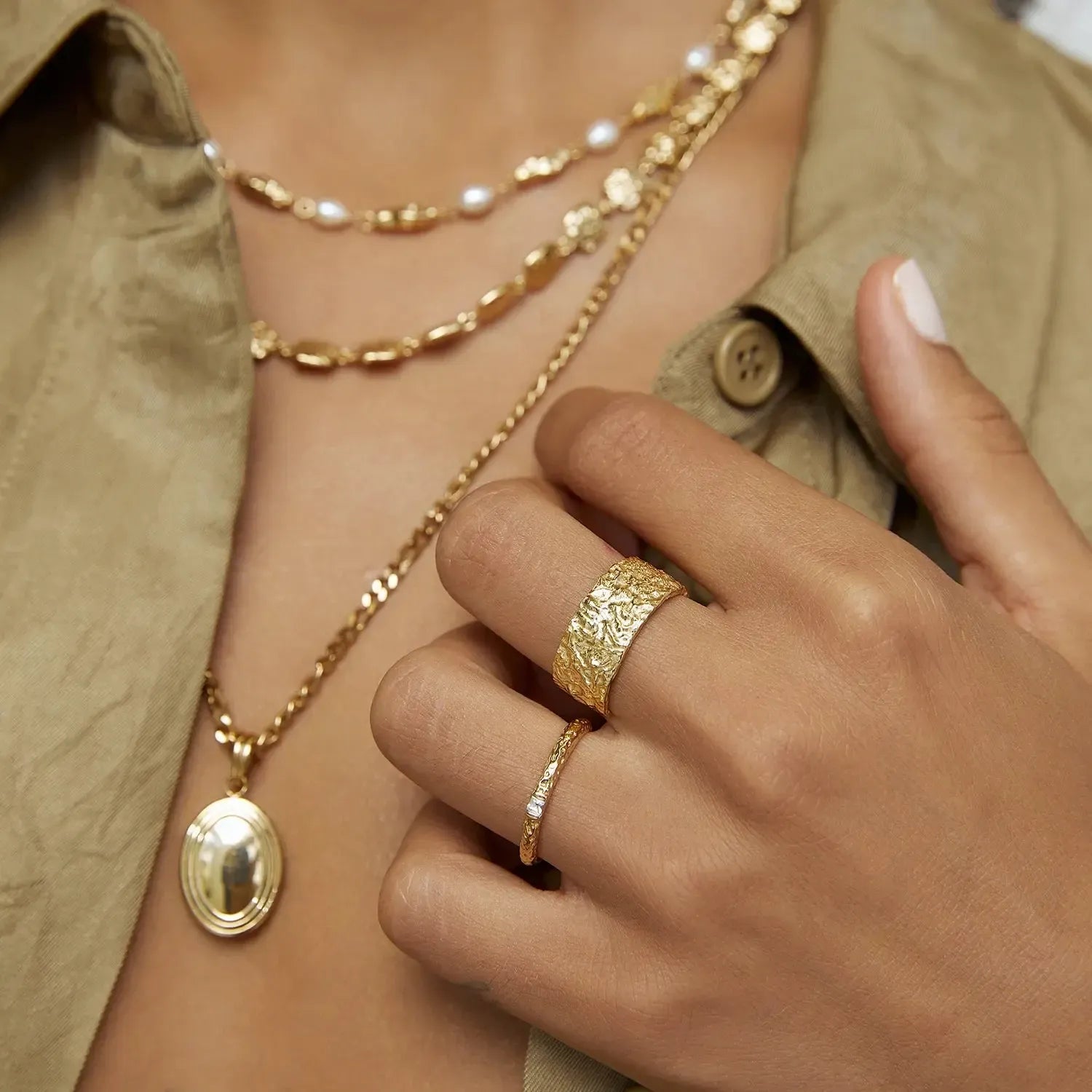 Emperor Gold Stacking Ring-Arms of Eve-Lot 39 Store & Cafe