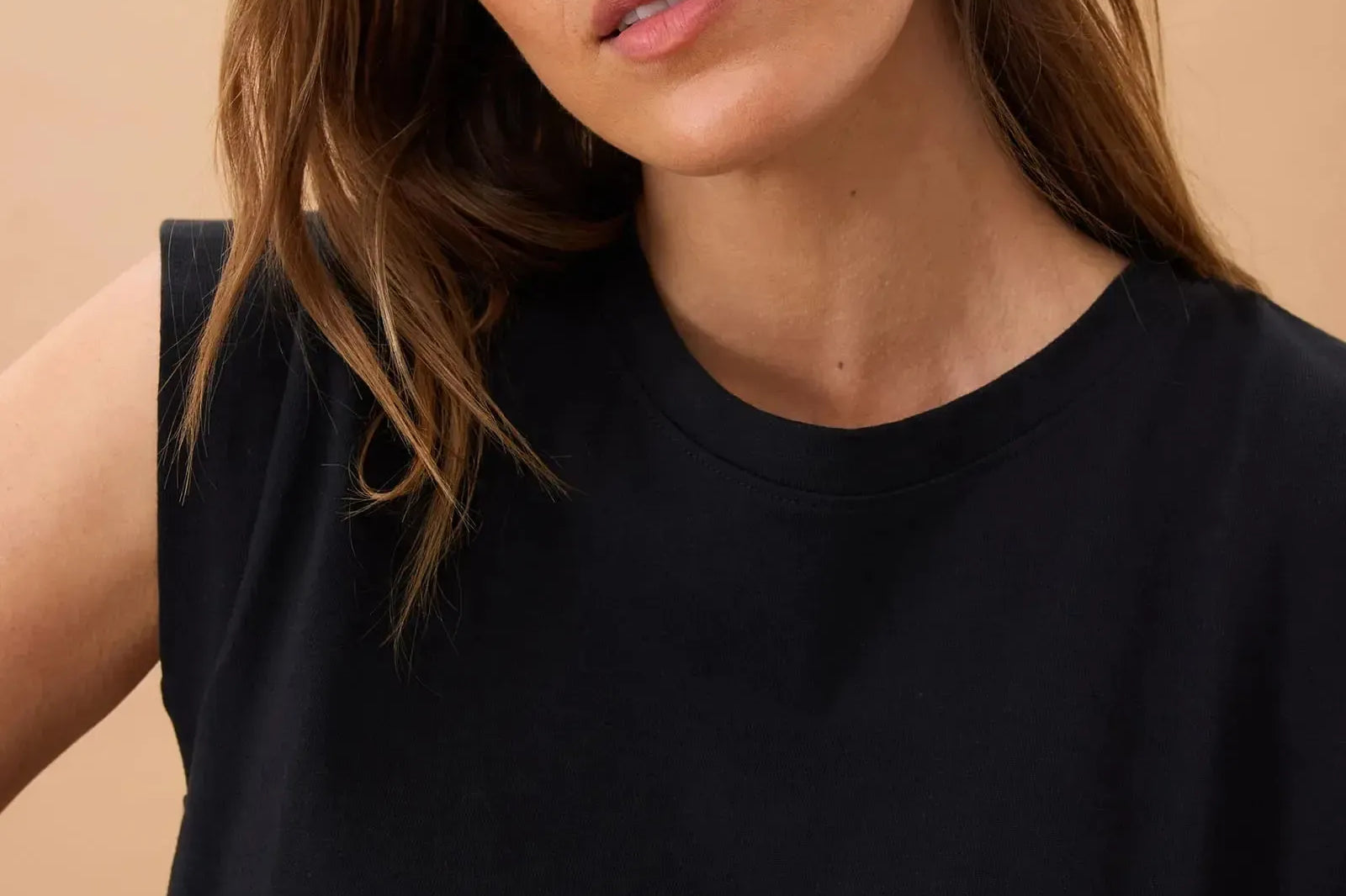 Extended Shoulder Tee - Black-Ceres Life-Lot 39 Store & Cafe