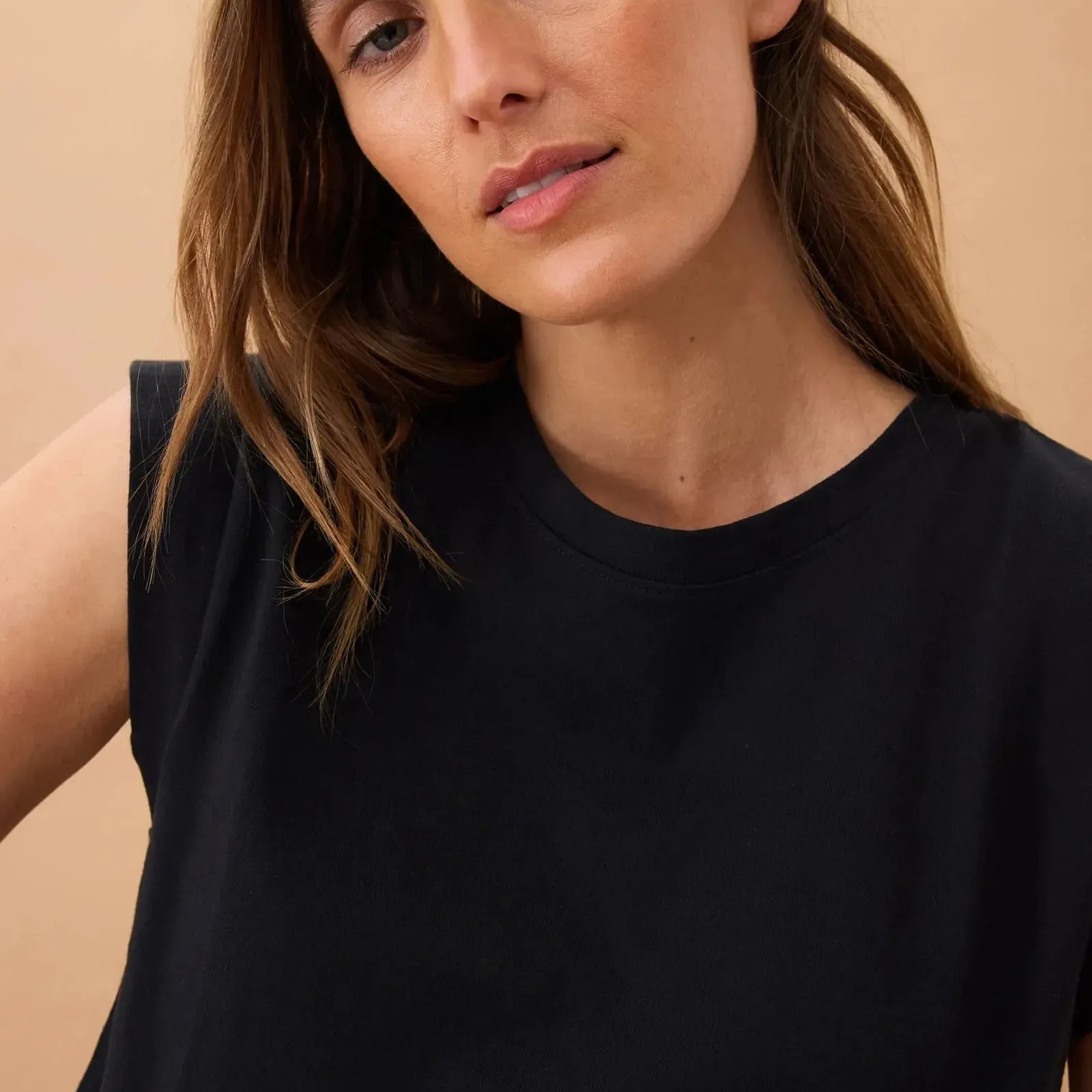 Extended Shoulder Tee - Black-Ceres Life-Lot 39 Store & Cafe