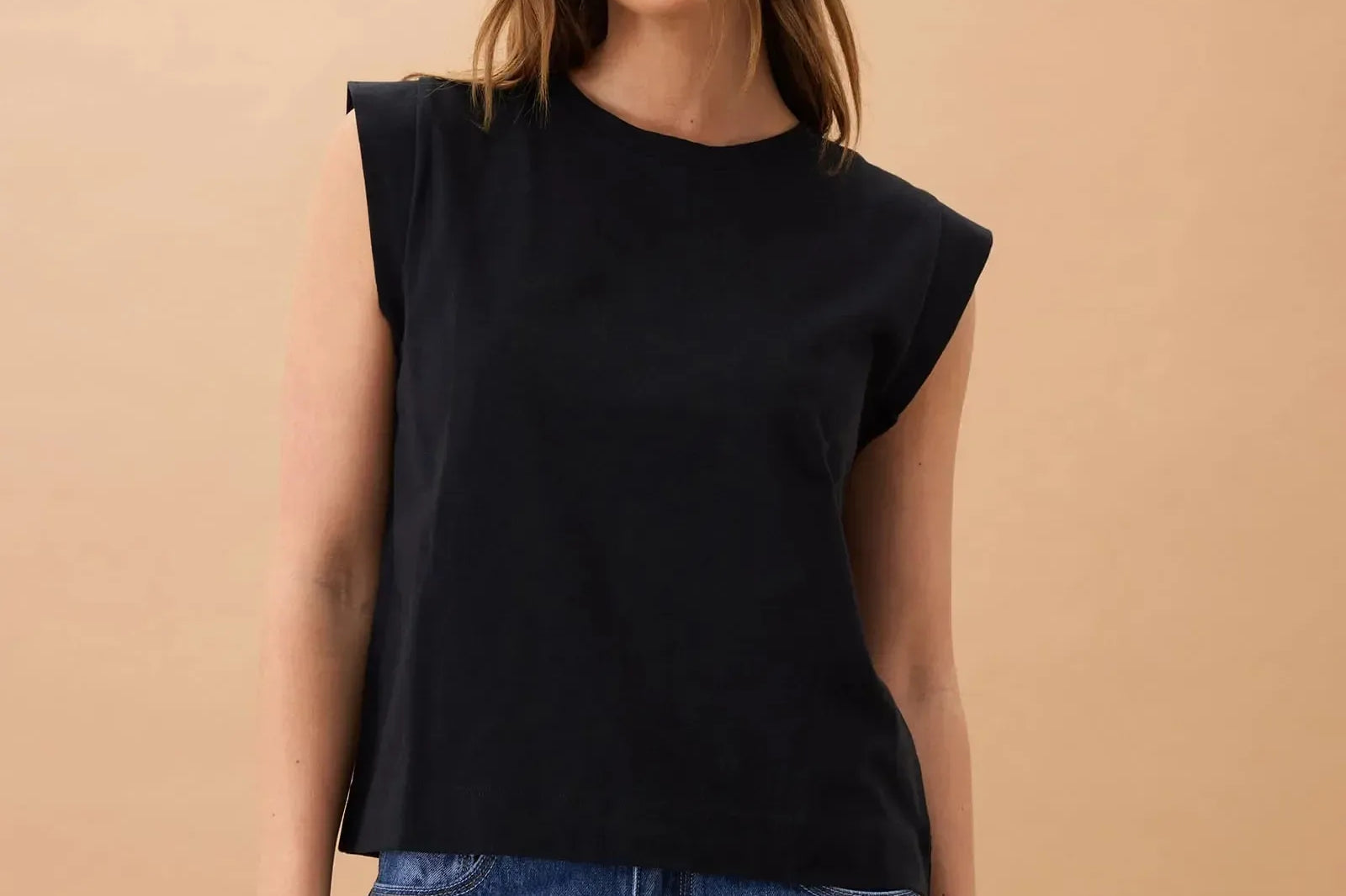 Extended Shoulder Tee - Black-Ceres Life-Lot 39 Store & Cafe