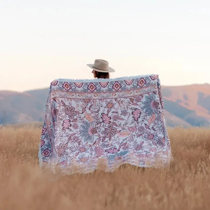 Fleur Woven Picnic Rug-Isla-Lot 39 Store & Cafe