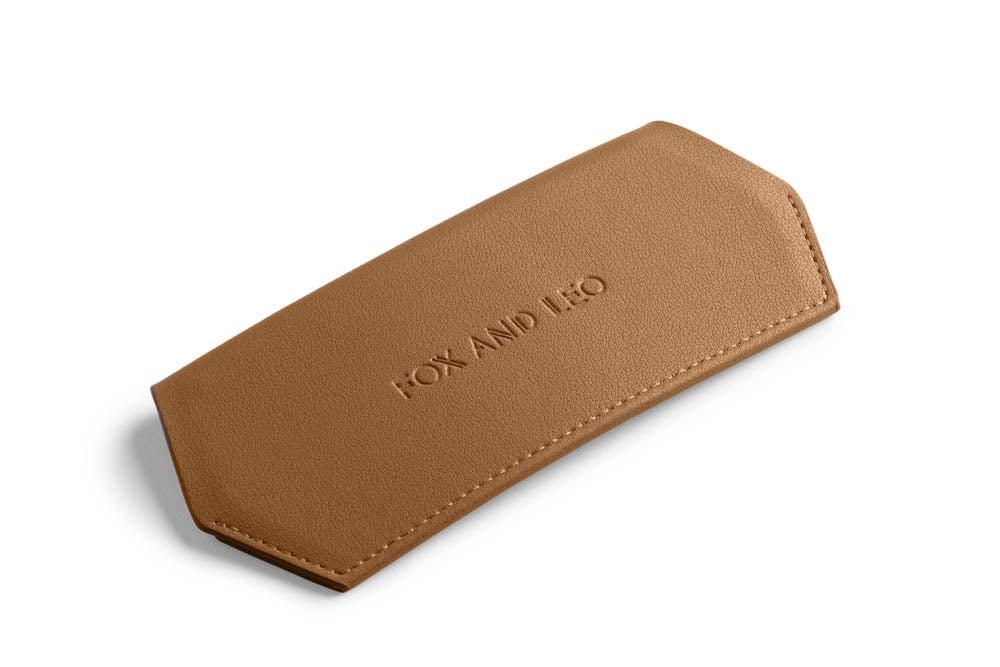 Fox & Leo Sunglasses Case - Tan-Fox & Leo-Lot 39 Store & Cafe