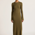 Gaia Knit Maxi Dress - Olive-Nude Lucy-Lot 39 Store & Cafe