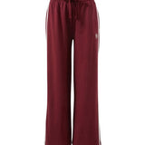 Gigi Wide Leg Trackpant - Burgundy-Ceres Life-Lot 39 Store & Cafe