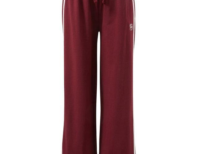 Gigi Wide Leg Trackpant - Burgundy-Ceres Life-Lot 39 Store & Cafe