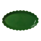 Green Scallop Platter-In to the Roundhouse-Lot 39 Store & Cafe