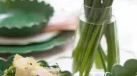 Green Scallop Platter-In to the Roundhouse-Lot 39 Store & Cafe