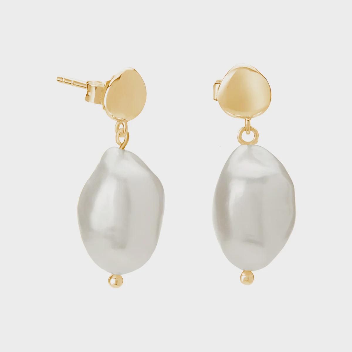 Halcyon Small Pearl Earrings-Murkani Jewellery-Lot 39 Store & Cafe
