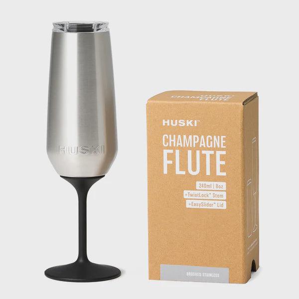 Huski Champagne Flute - Brushed Stainless-Huski-Lot 39 Store & Cafe