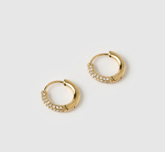 Imogen Gold Huggie Earrings-Arms of Eve-Lot 39 Store & Cafe