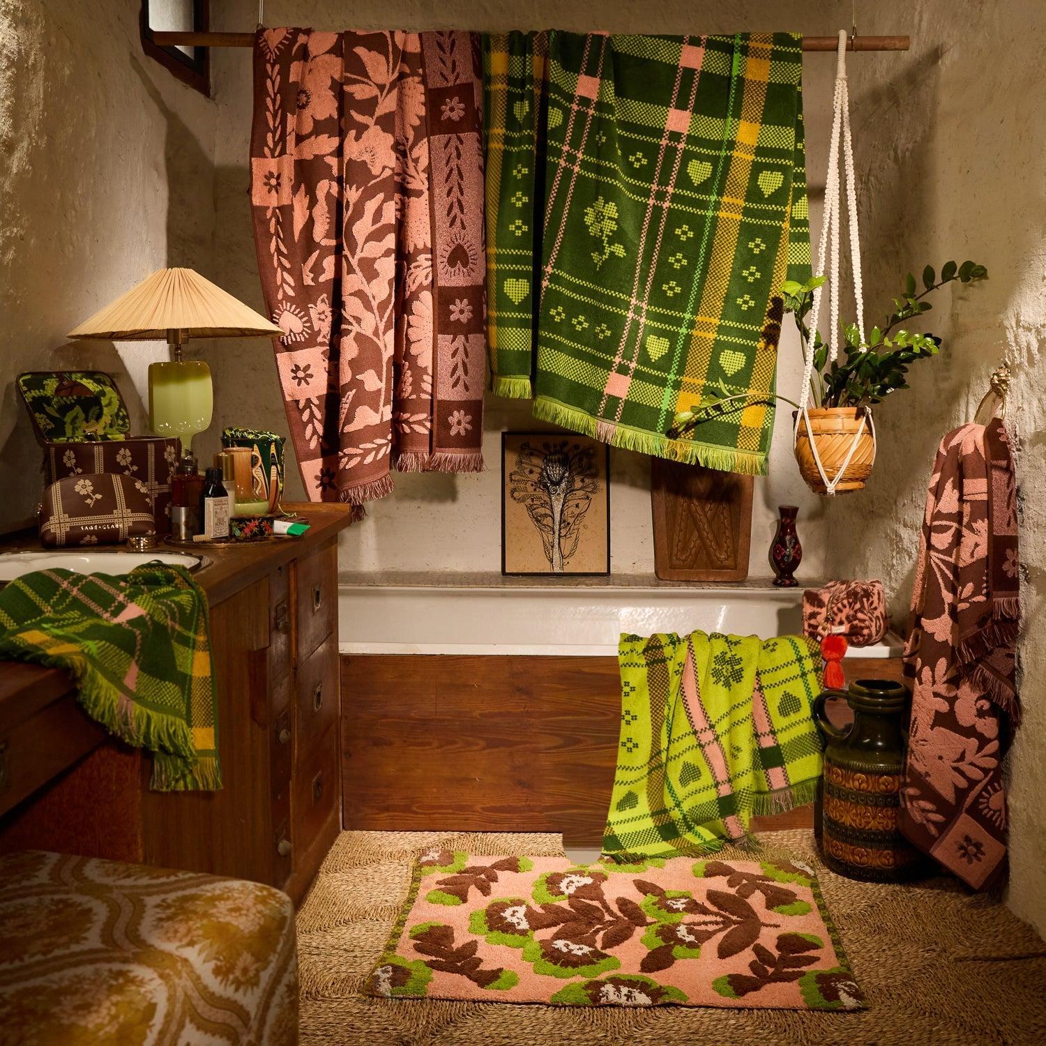 Indiana Bath Sheet - Carnelian-Sage & Clare-Lot 39 Store & Cafe