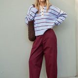 Jessa Rugby Knit - Sky Blue Stripe-Ceres Life-Lot 39 Store & Cafe