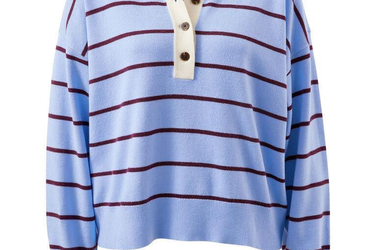 Jessa Rugby Knit - Sky Blue Stripe-Ceres Life-Lot 39 Store & Cafe
