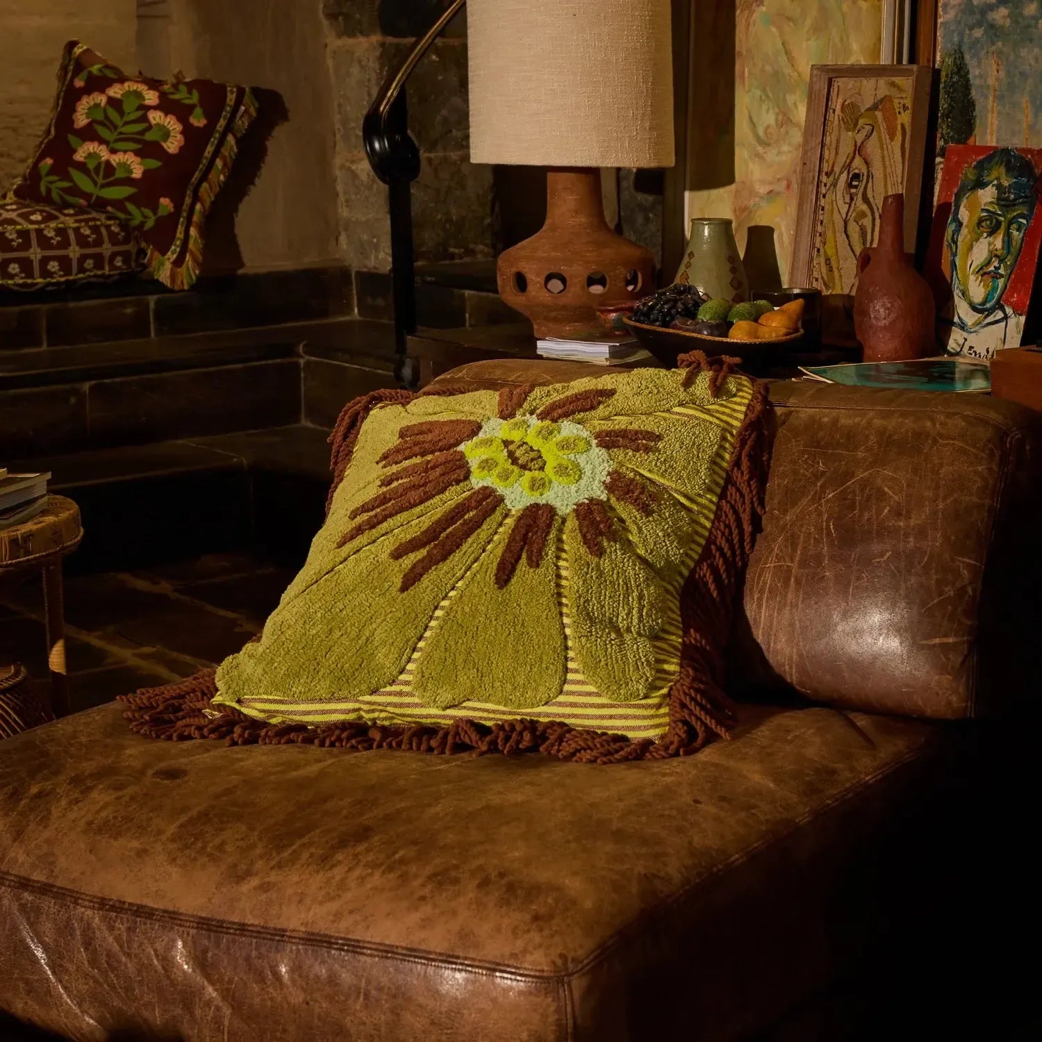 Jolene Tufted Cushion-Sage & Clare-Lot 39 Store & Cafe