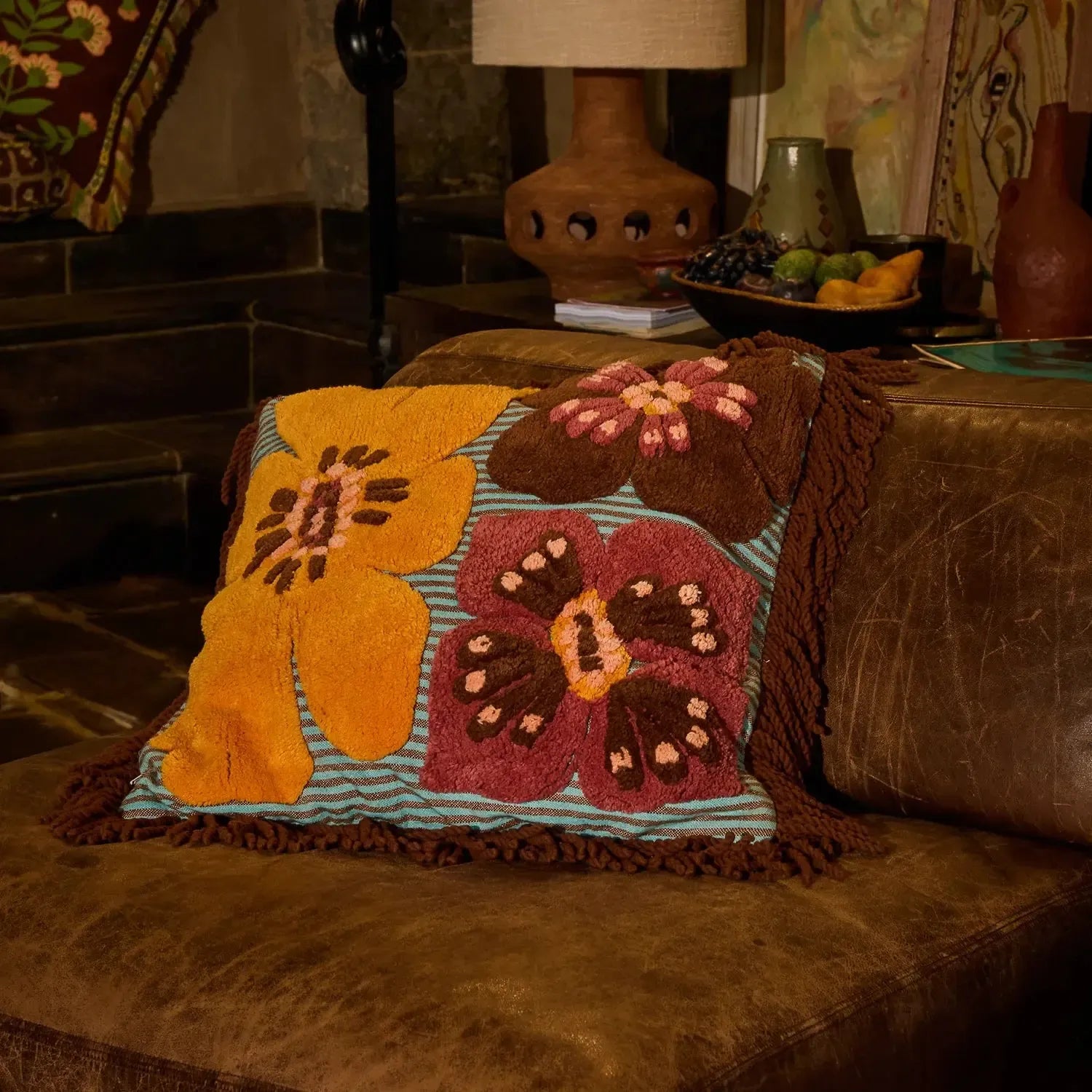 Jolene Tufted Cushion-Sage & Clare-Lot 39 Store & Cafe