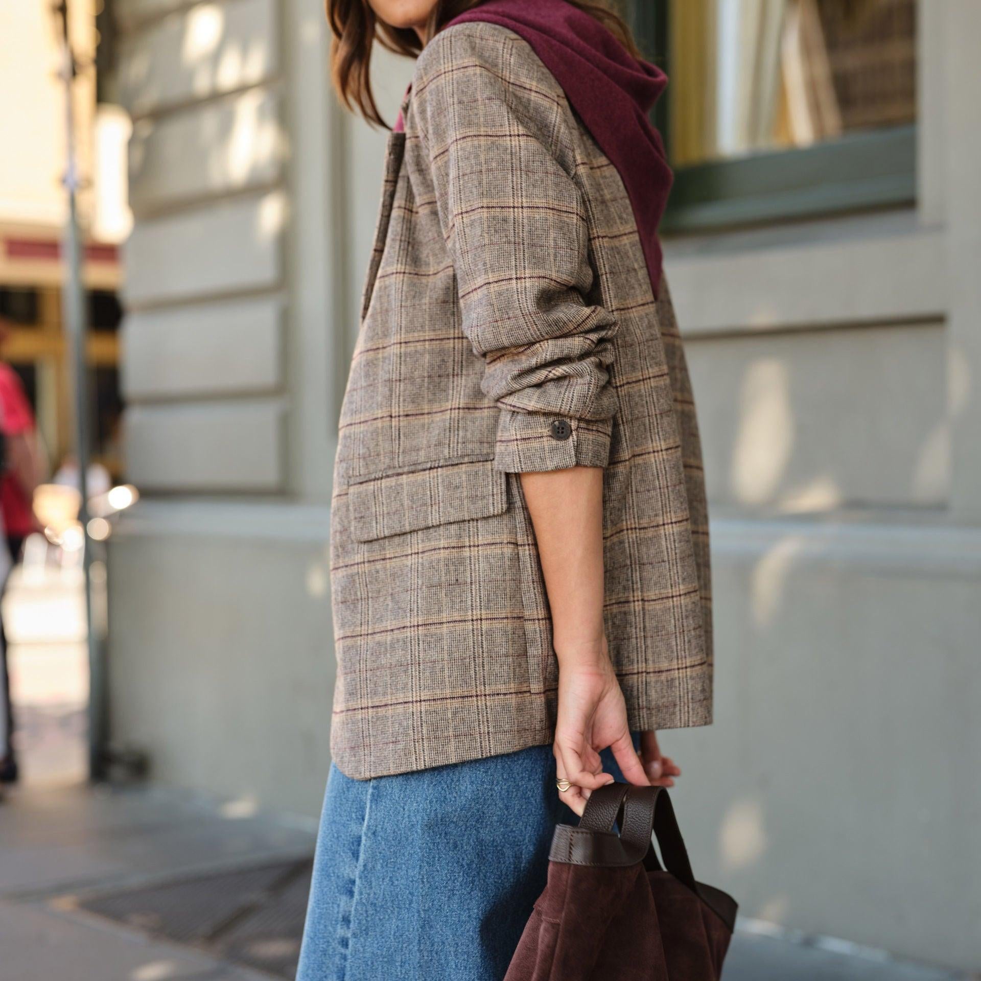 Joni Blazer - Brown Check-Ceres Life-Lot 39 Store & Cafe