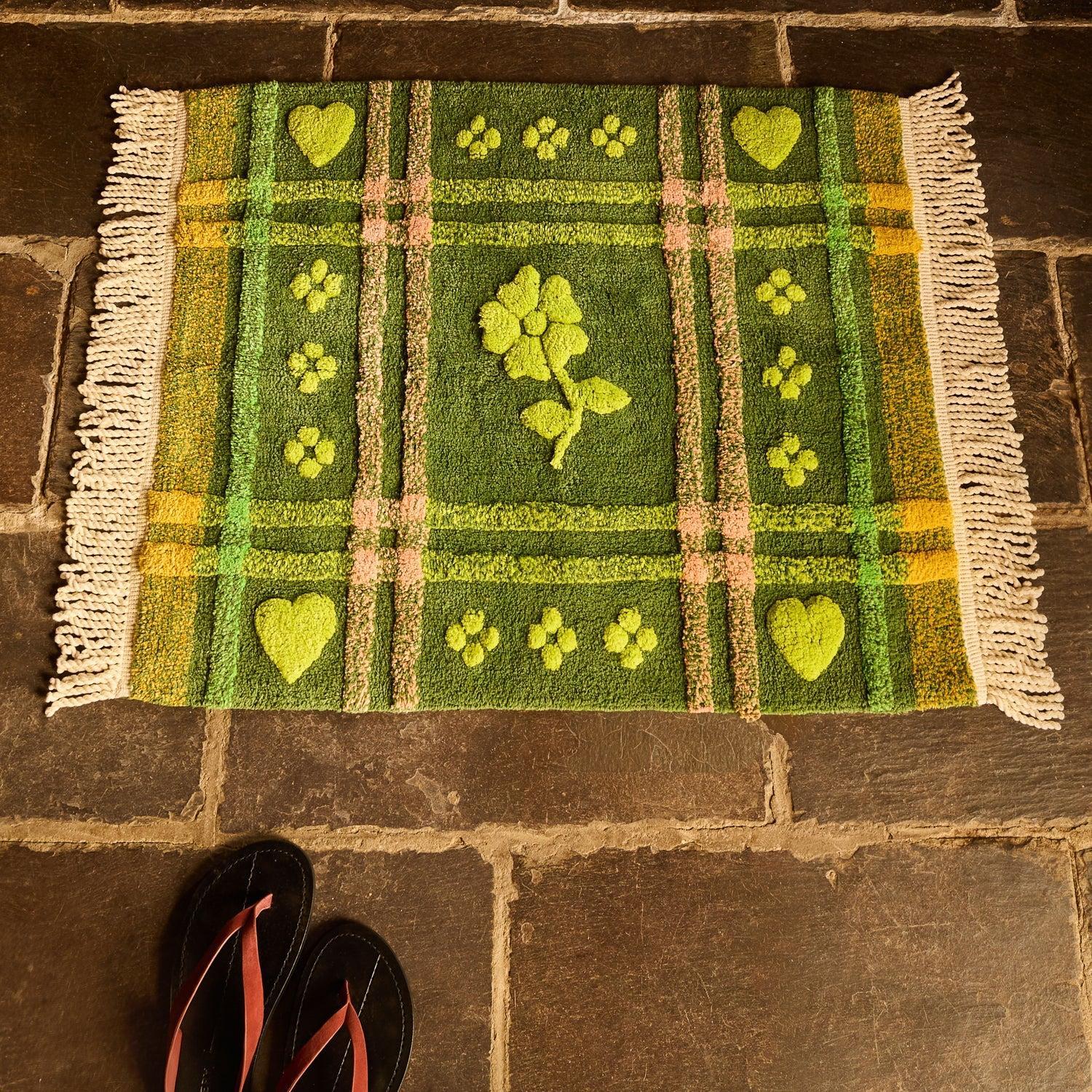 Josephine Bath Mat - Hunter Green-Sage & Clare-Lot 39 Store & Cafe