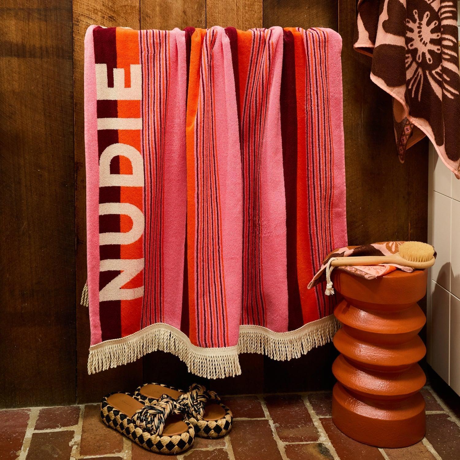 June Nudie Bath Sheet - Dahlia-Sage & Clare-Lot 39 Store & Cafe