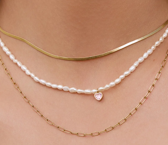 Kiki Pearl Heart Necklace-Arms of Eve-Lot 39 Store & Cafe