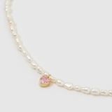 Kiki Pearl Heart Necklace-Arms of Eve-Lot 39 Store & Cafe