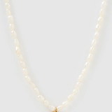 Kiki Pearl Heart Necklace-Arms of Eve-Lot 39 Store & Cafe