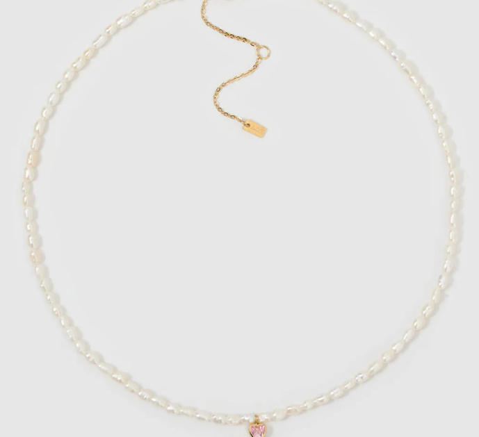 Kiki Pearl Heart Necklace-Arms of Eve-Lot 39 Store & Cafe
