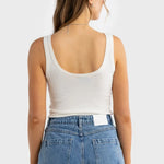 Kingston Knit Tank - White-ORTC-Lot 39 Store & Cafe