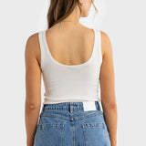Kingston Knit Tank - White-ORTC-Lot 39 Store & Cafe