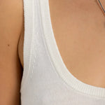 Kingston Knit Tank - White-ORTC-Lot 39 Store & Cafe