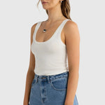 Kingston Knit Tank - White-ORTC-Lot 39 Store & Cafe