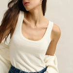 Kingston Knit Tank - White-ORTC-Lot 39 Store & Cafe