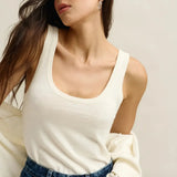 Kingston Knit Tank - White-ORTC-Lot 39 Store & Cafe