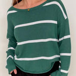 Klara Knit Stripe - Green-Little Lies-Lot 39 Store & Cafe
