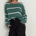 Klara Knit Stripe - Green-Little Lies-Lot 39 Store & Cafe