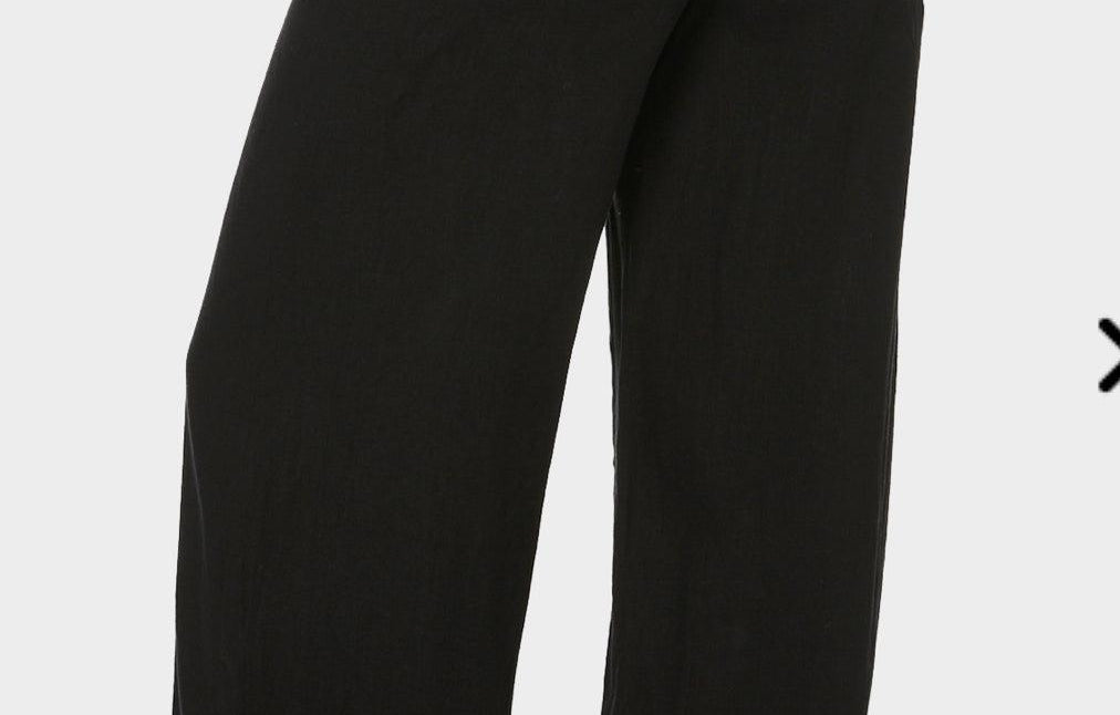 Linen Pant - Black-White Closet-Lot 39 Store & Cafe